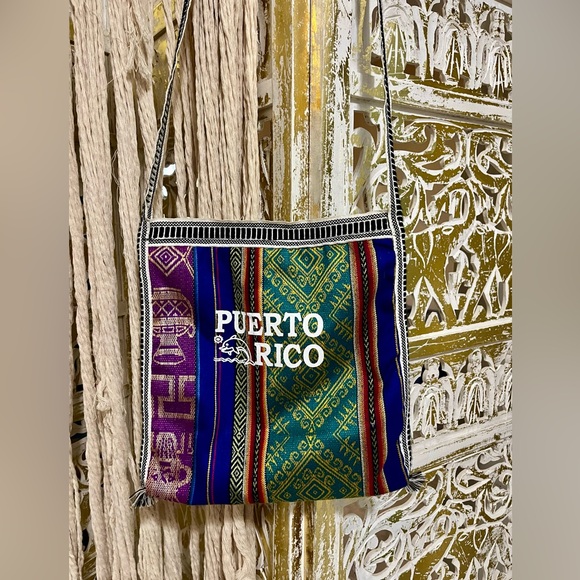 Handmade Ethnic Boho Hippy Crossbody Bag - Puerto Rico - Picture 3 of 10